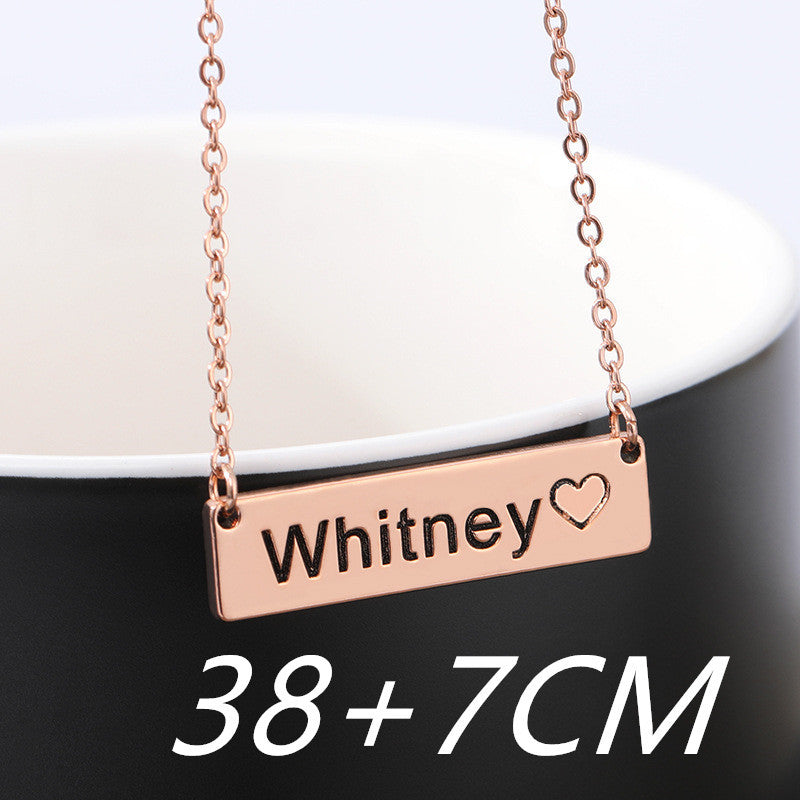 Square Name Necklace