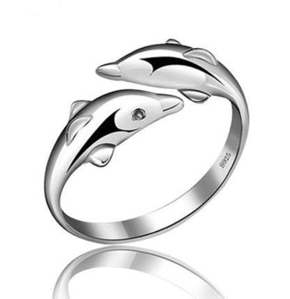 Silver Dolphin Ring