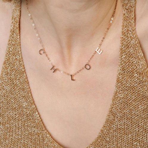 Women Initials Necklace