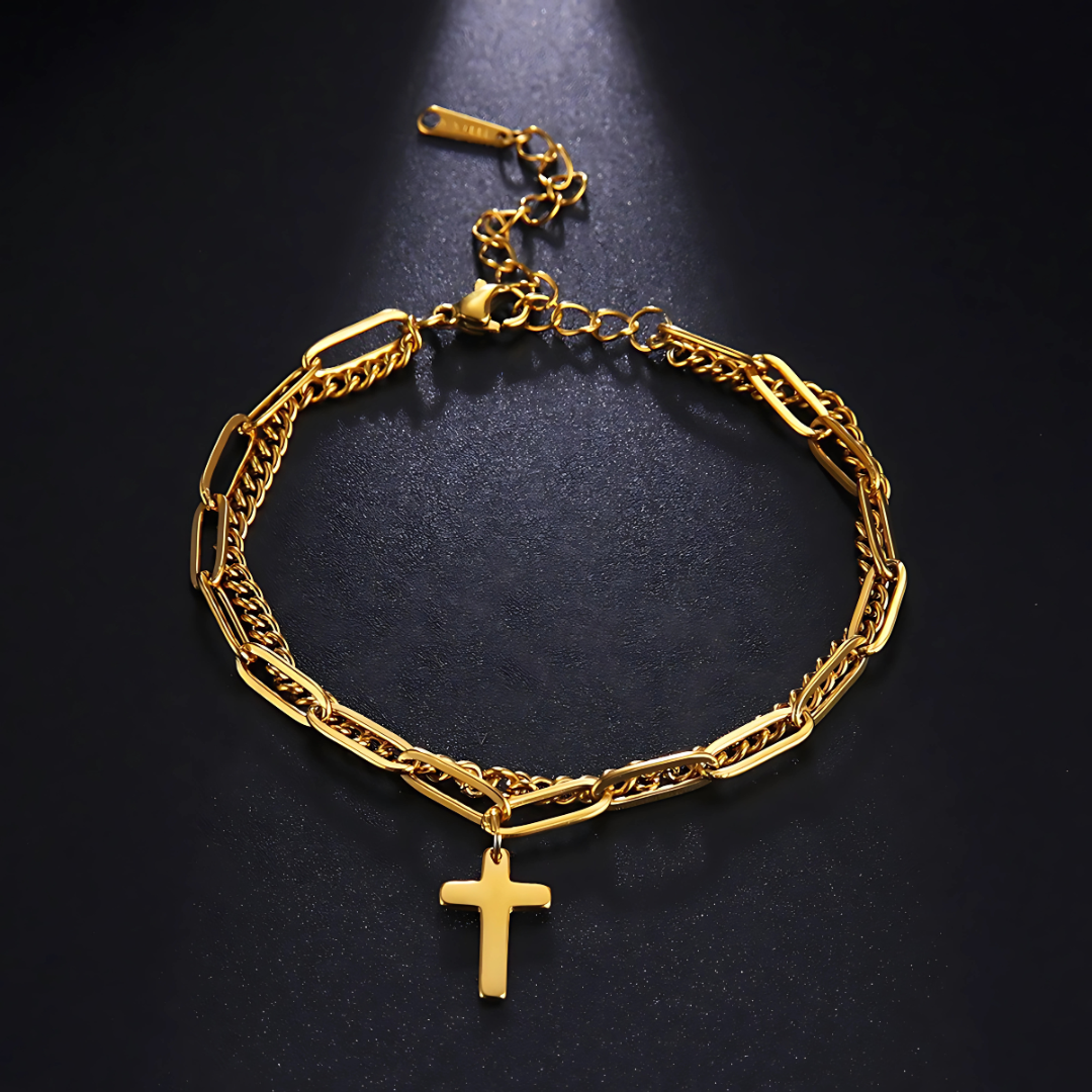 Cross Chain Bracelet