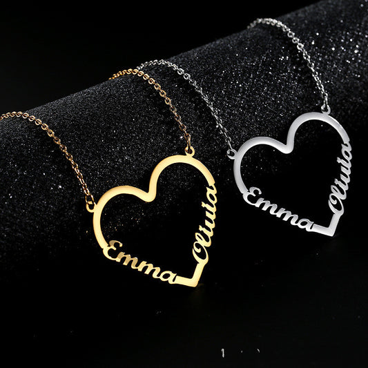 Heart Necklace Choker Necklace