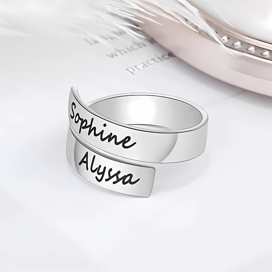 S925 Custom Name Ring