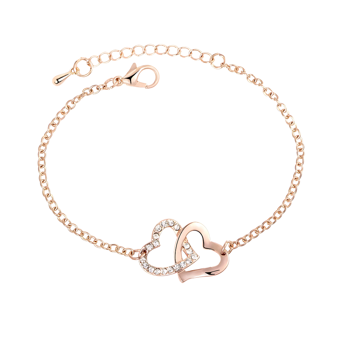 Matching Double Heart Bracelet