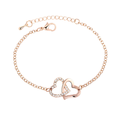 Matching Double Heart Bracelet