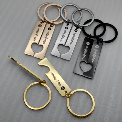 Personalized Matching Spotify Keychain