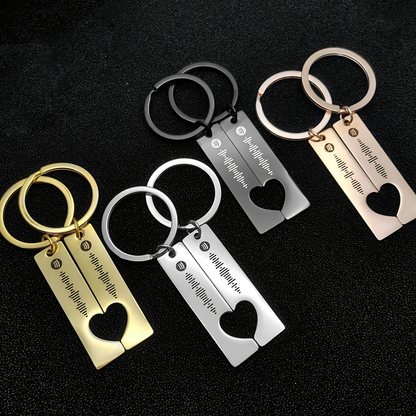 Personalized Matching Spotify Keychain