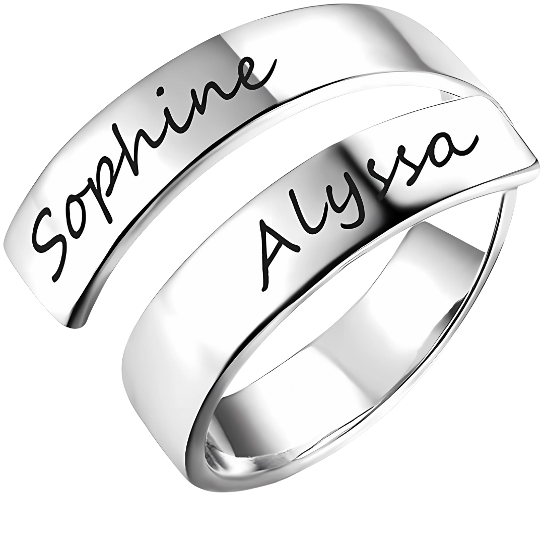 S925 Custom Name Ring