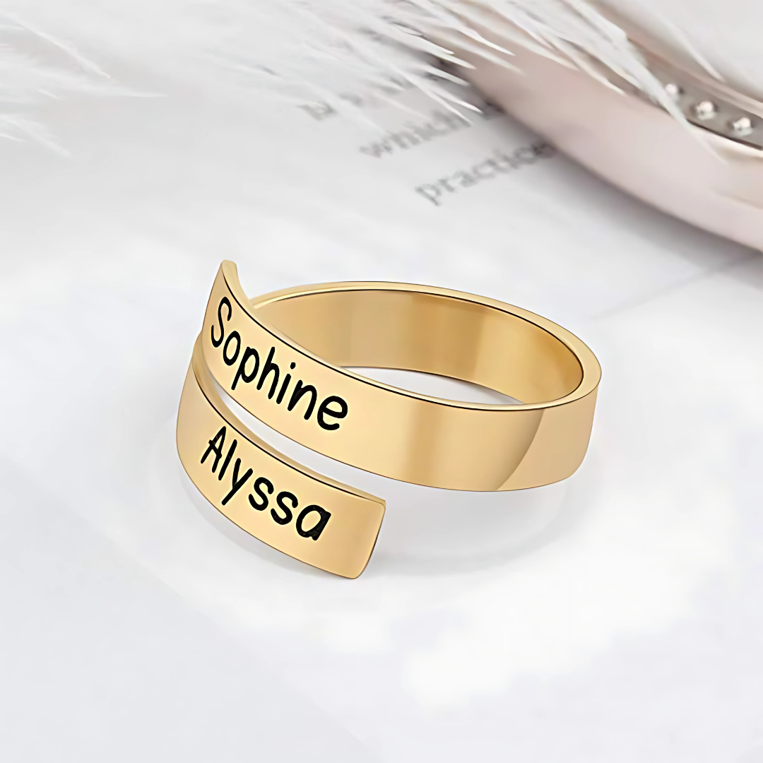 S925 Custom Name Ring