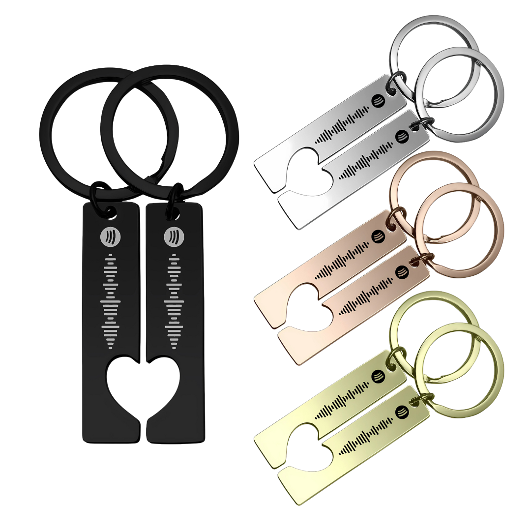 Personalized Matching Spotify Keychain