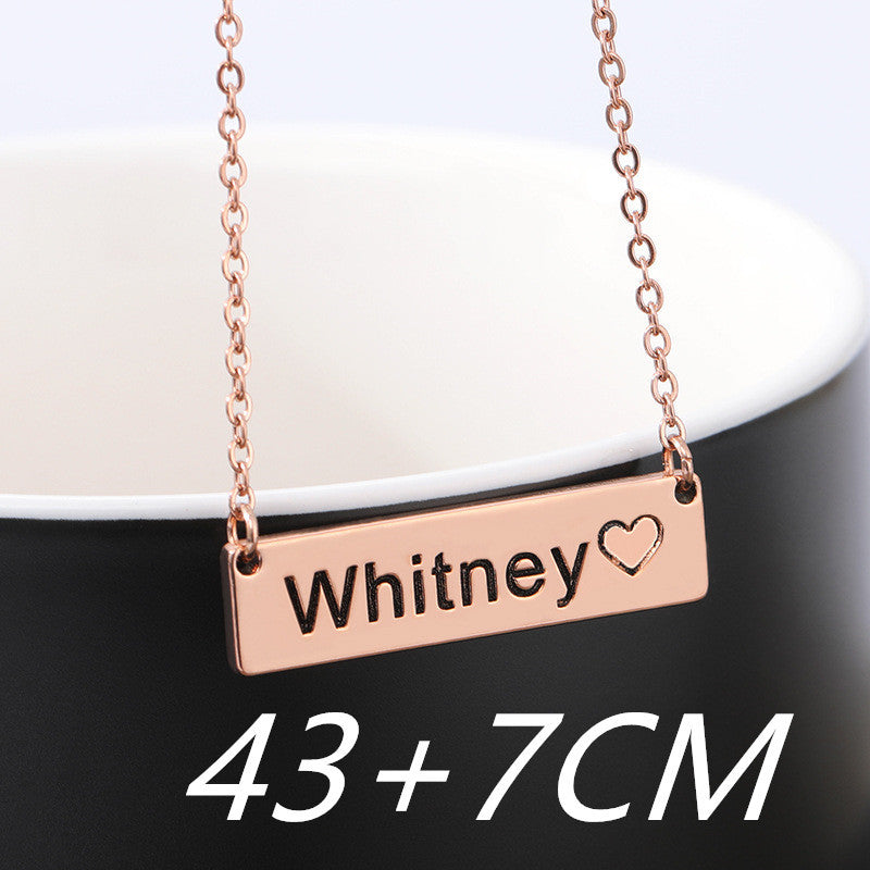 Square Name Necklace