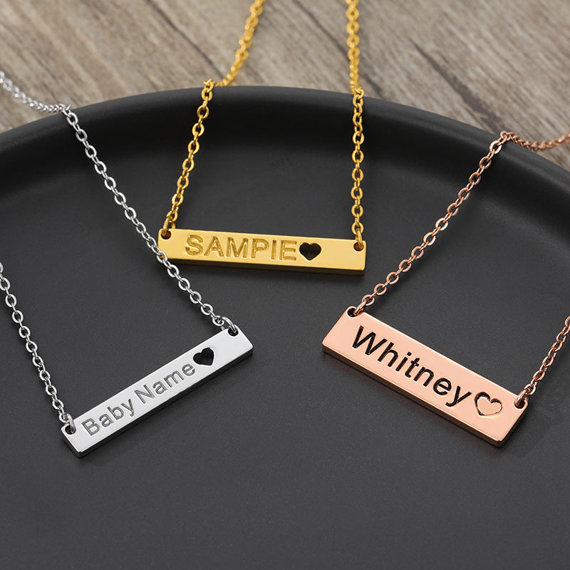 Square Name Necklace