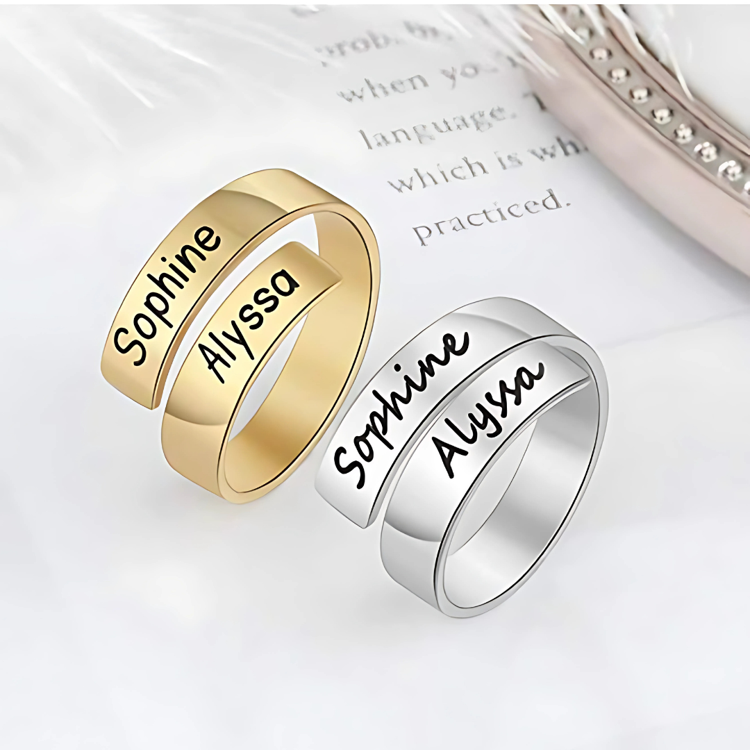 S925 Custom Name Ring