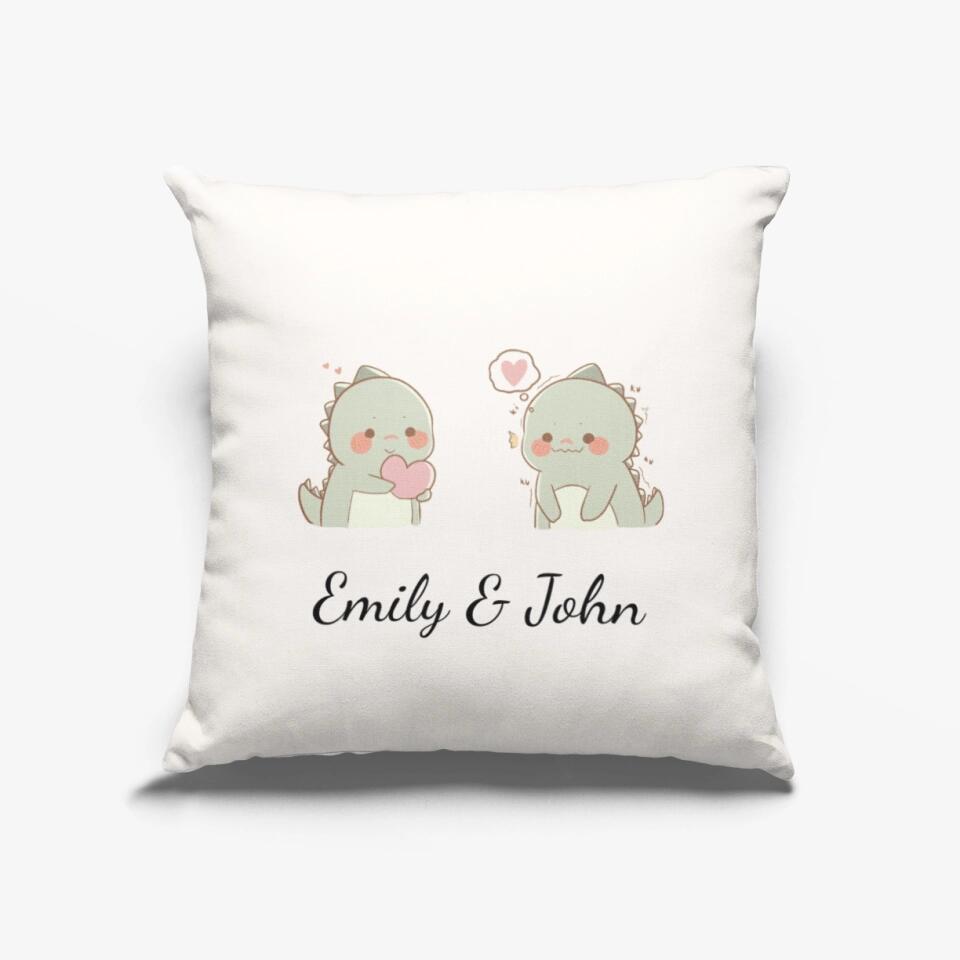 Cute Dinosaur Pillowcase: Custom Name