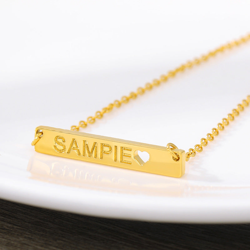 Square Name Necklace