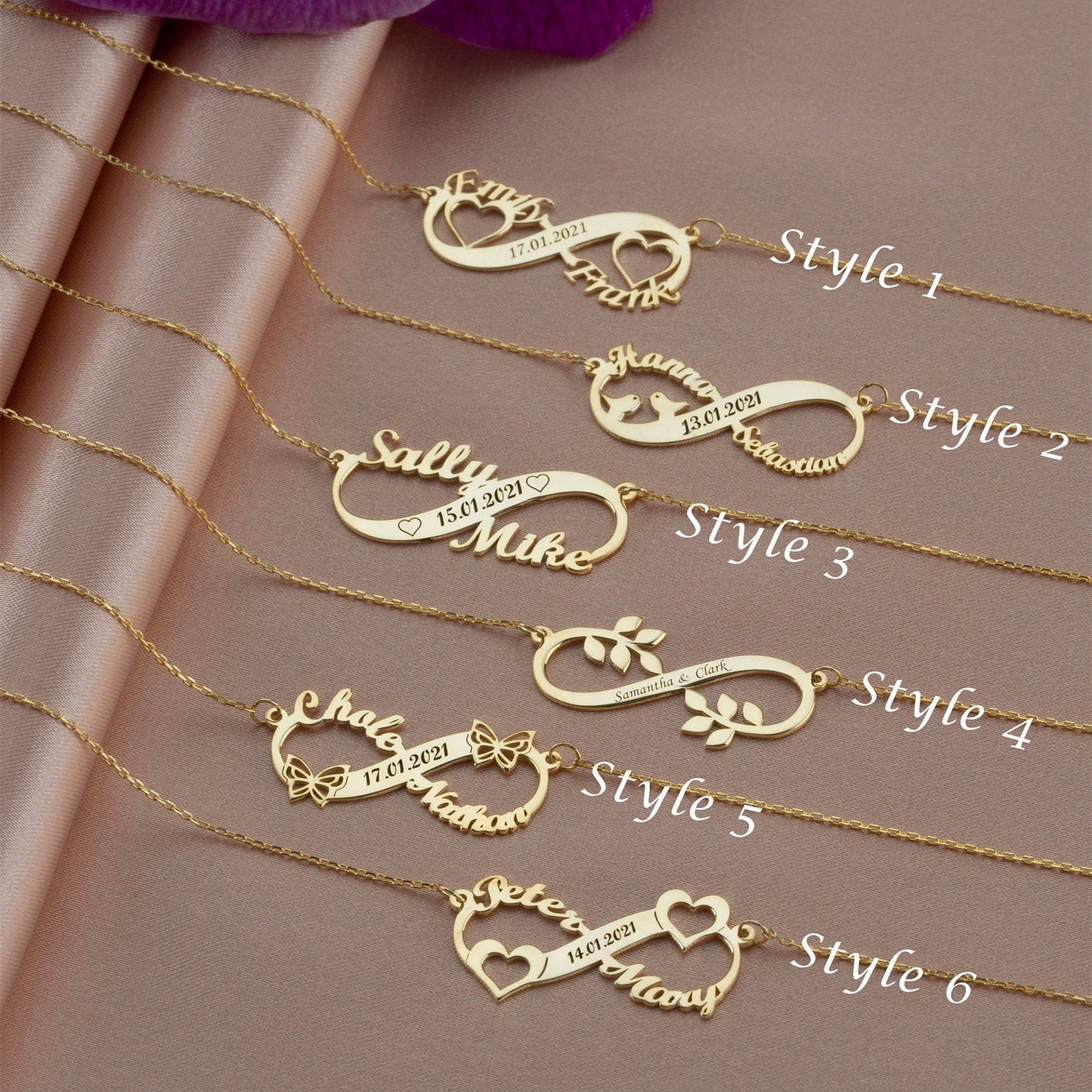 Infinity Necklace (Customizable)