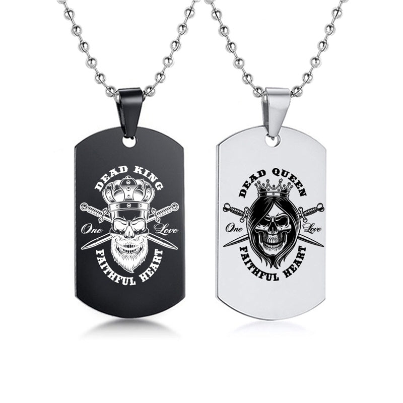 Her King, His Queen Dog Tag